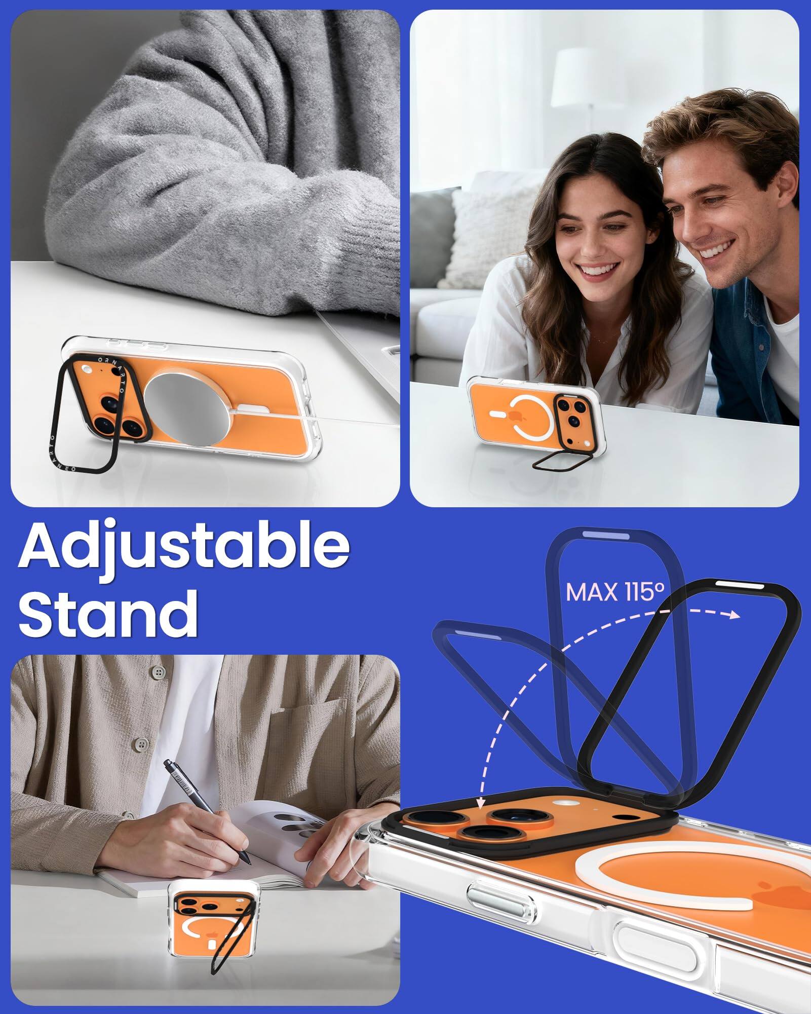 Adjustable Stand  
MAX 115°