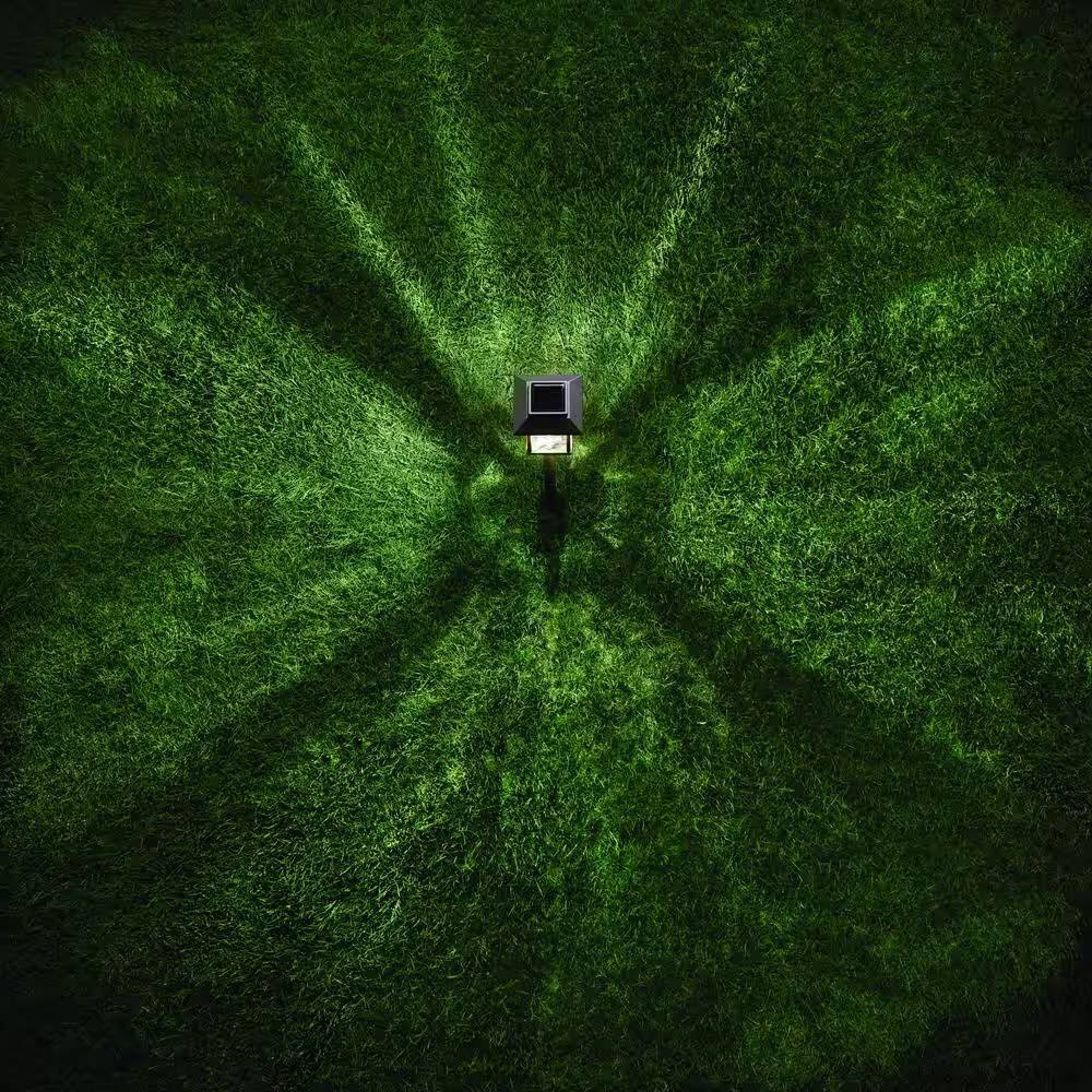 Alt View 1. Hivvago - 4 Pack - Bronze Gold Solar LED Light Set - Outdoor Path Yard Lighting - Bronze Gold.