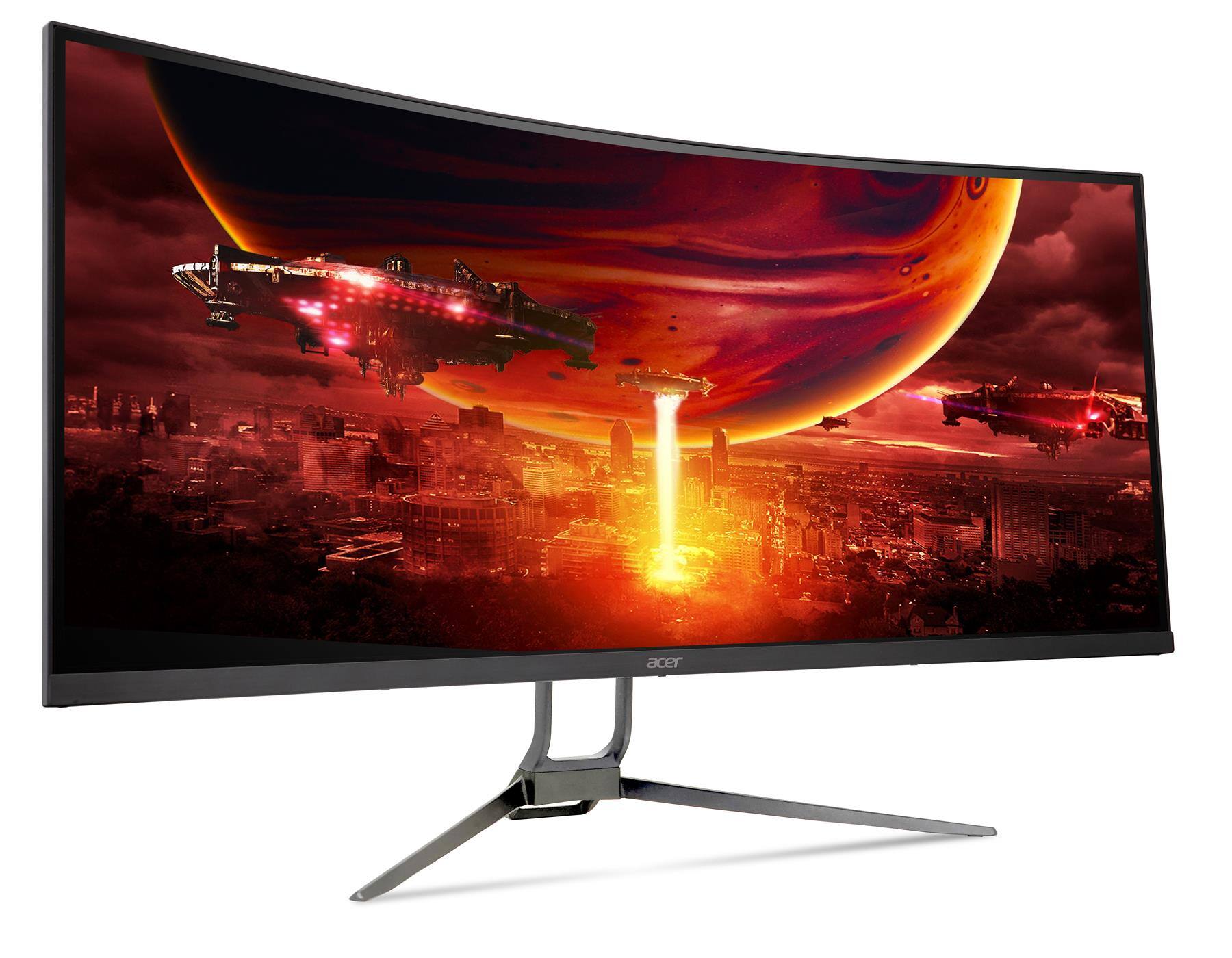 Angle. Acer - Nitro EDA343CUR X 34" LCD Gaming Monitor 240Hz 3440x1440 UltraWide - Black.