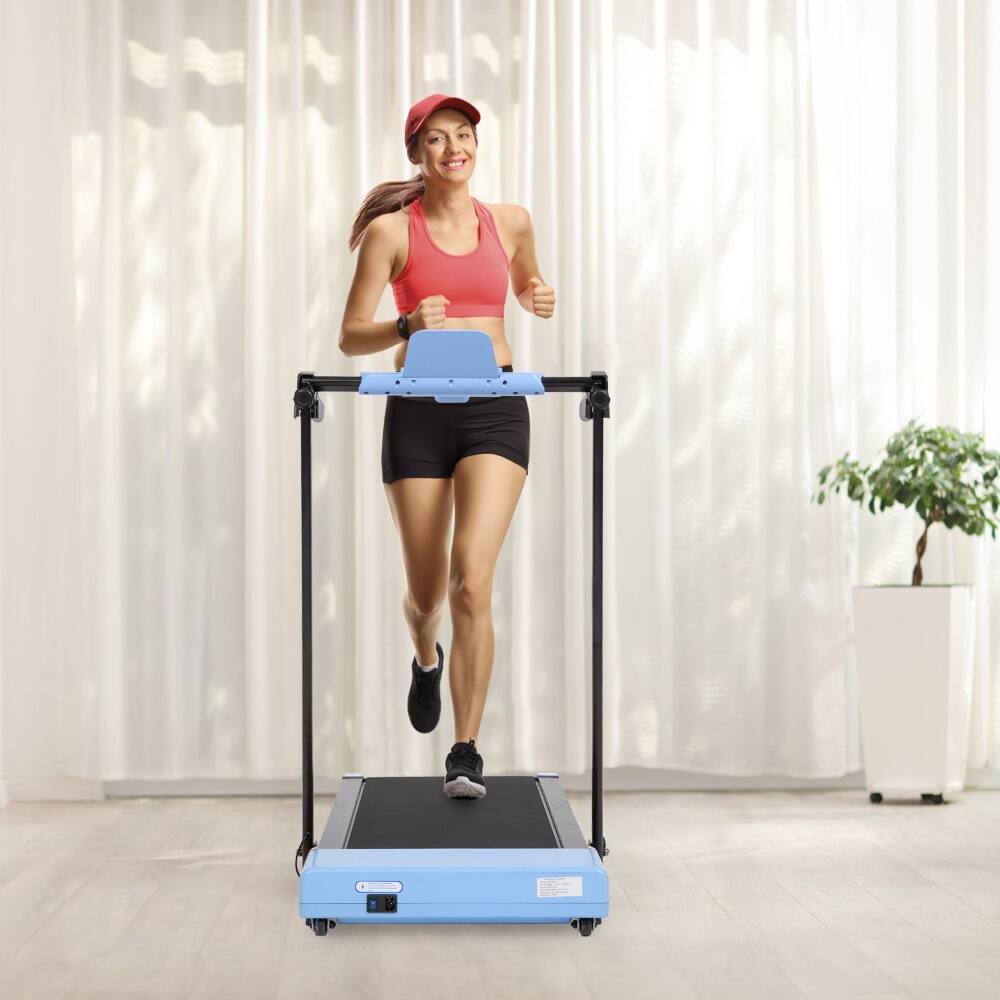Left. Loheer - Loheer Home Treadmill with LED Display for Walking and Running - Black.