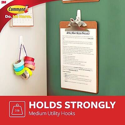 3M Command  
Do. No Harm.

APRIL/MAY BOOK PROJECT

HOLDS STRONGLY  
3 lb Medium Utility Hooks