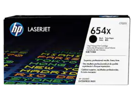 HP - 654X High Yield Black Original LaserJet Toner Cartridge, ~20,500 pages,