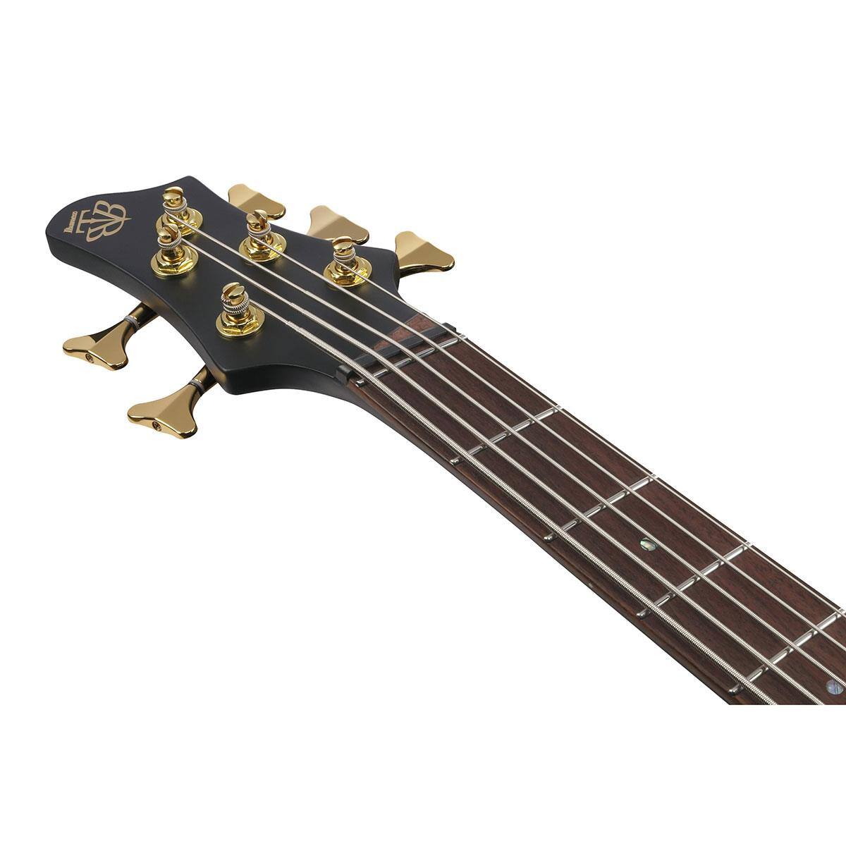 Alt View 7. Ibanez - Ibanez BTB Bass Workshop Series BTB605LM 5-String Multi Scale Electric Bass Guitar, Black Flat.
