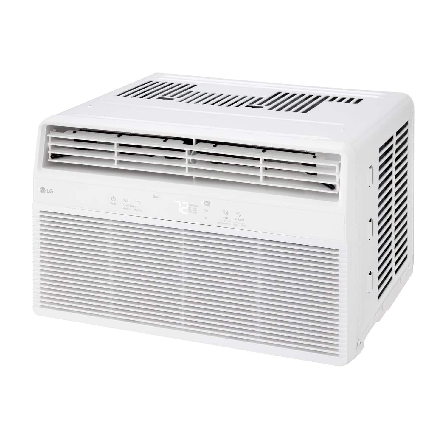 LG - 6,000 BTU Window Air Conditioner with Remote, 115V - White - Front_Zoom