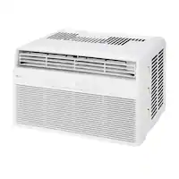 LG - 6,000 BTU Window Air Conditioner with Remote, 115V - White - Front_Zoom
