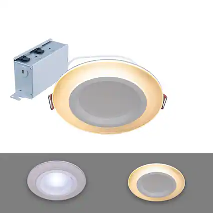 Front. Halo - Halo White 6 in. W LED Canless Recessed Downlight 12 W.