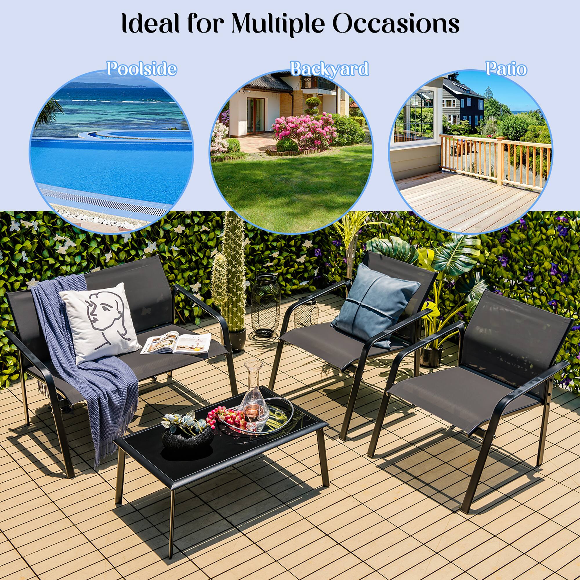 Ideal for Multiple Occasions

Poolside
Backyard
Patio