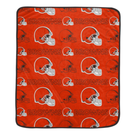 Pegasus - Cleveland Browns 50" x 60" Repeat Big Logo Wordmark Ultra Soft Blanket - Multicolor
