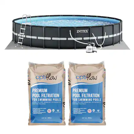 INTEX - OptiFlow Premium Pool Filtration for Swimming Pools | Keeps Filters Working Efficiently
OptiFlow Premium Pool Filtration for Swimming Pools
Keeps Filters Working Efficiently
Clean Sand, Clear Choice
- Made in USA
- NSF Certified
- 100% Pure Quartz Sand
- 100% Recyclable
- Safe for Residential Pools
- Net wt. 50lbs
OptiFlow Premium Pool Filtration for Swimming Pools
Keeps Filters Working Efficiently
Clean Sand, Clear Choice
- Made in USA
- NSF Certified
- 100% Pure Quartz Sand
- 100% Recyclable
- Safe for Residential Pools
- Net wt. 50lbs