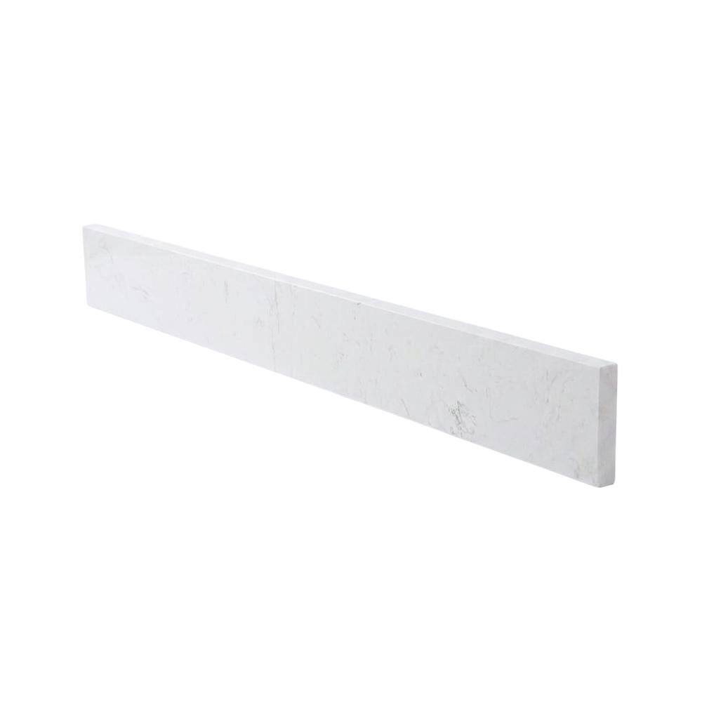 Angle. Elegant Kitchen and Bath - 42 inch Backsplash in calacatta white - Calacatta White.