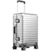 Front. LUGGEX - LUGGEX 20 Inch Carry On Luggage, Zipperless Hardside All Aluminum Suitcase with TSA Lock AV - ZX-Core - silver.