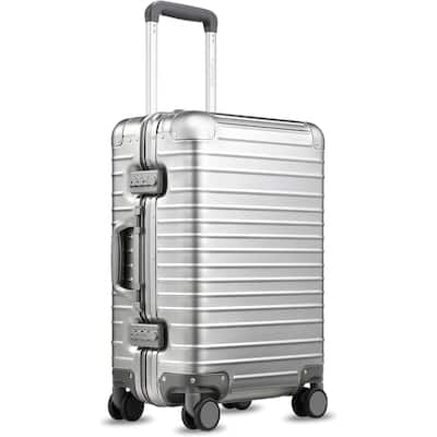 LUGGEX All Aluminum Carry On Luggage, AV Zipperless Hardside LUGGEX All Aluminum Carry On Luggage, AV Zipperless Hardside