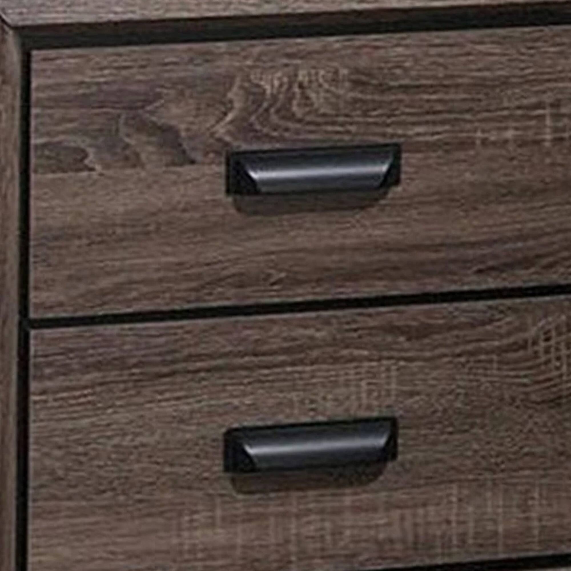 Alt View 1. Manhattan Lane - Two Drawer Nightstand With Scalloped Feet - Gray.