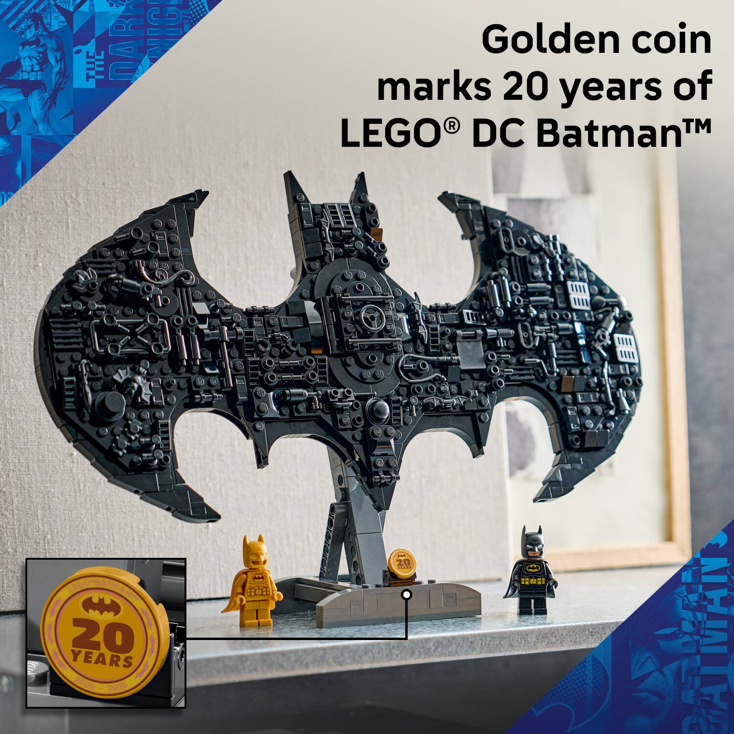 Golden coin marks 20 years of LEGO® DC Batman™