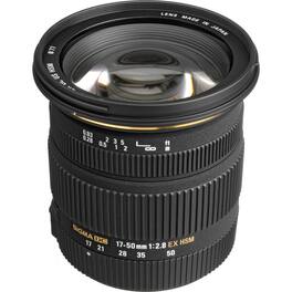 Sigma - 17-50mm f/2.8 EX DC OS HSM FLD Large Aperture Standard Zoom Lens for Nikon Digital DSLR Camera - Black