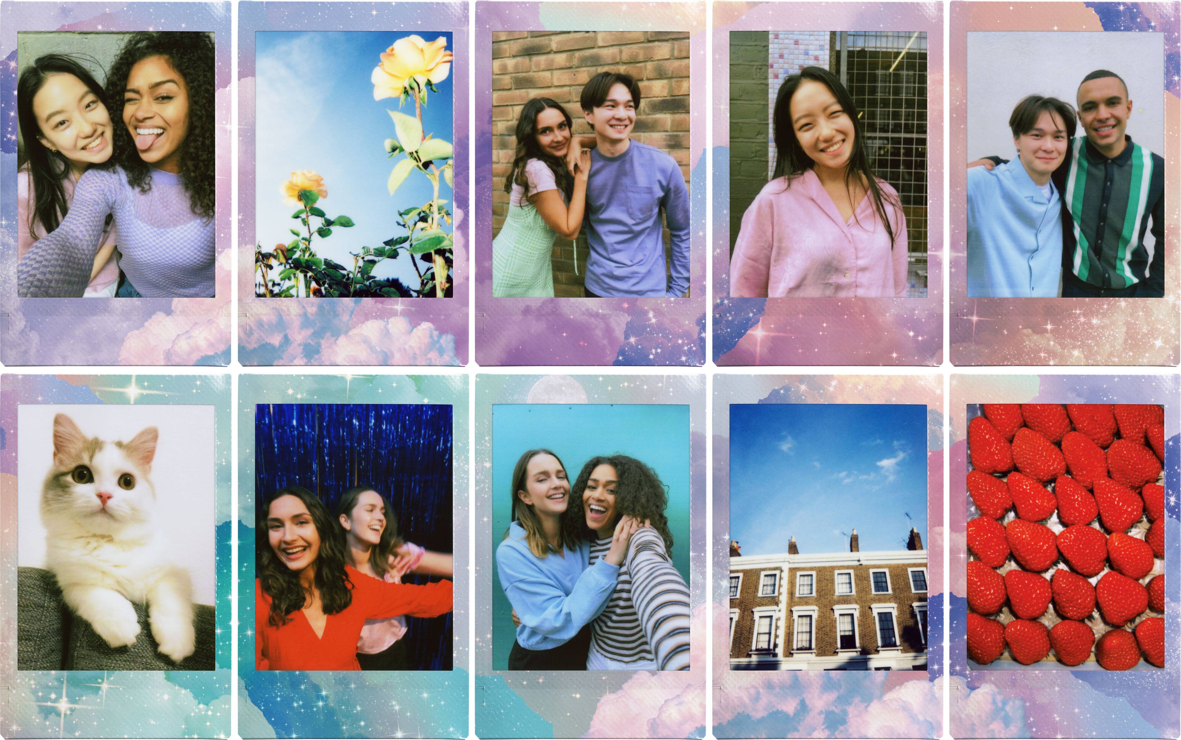 Left. Fujifilm - instax mini Galaxy Instant Film - Instant Print Camera Compatilble.