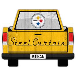 Fan Creations - Pittsburgh Steelers 12'' x 12'' Truck Back D-cor - Multicolor