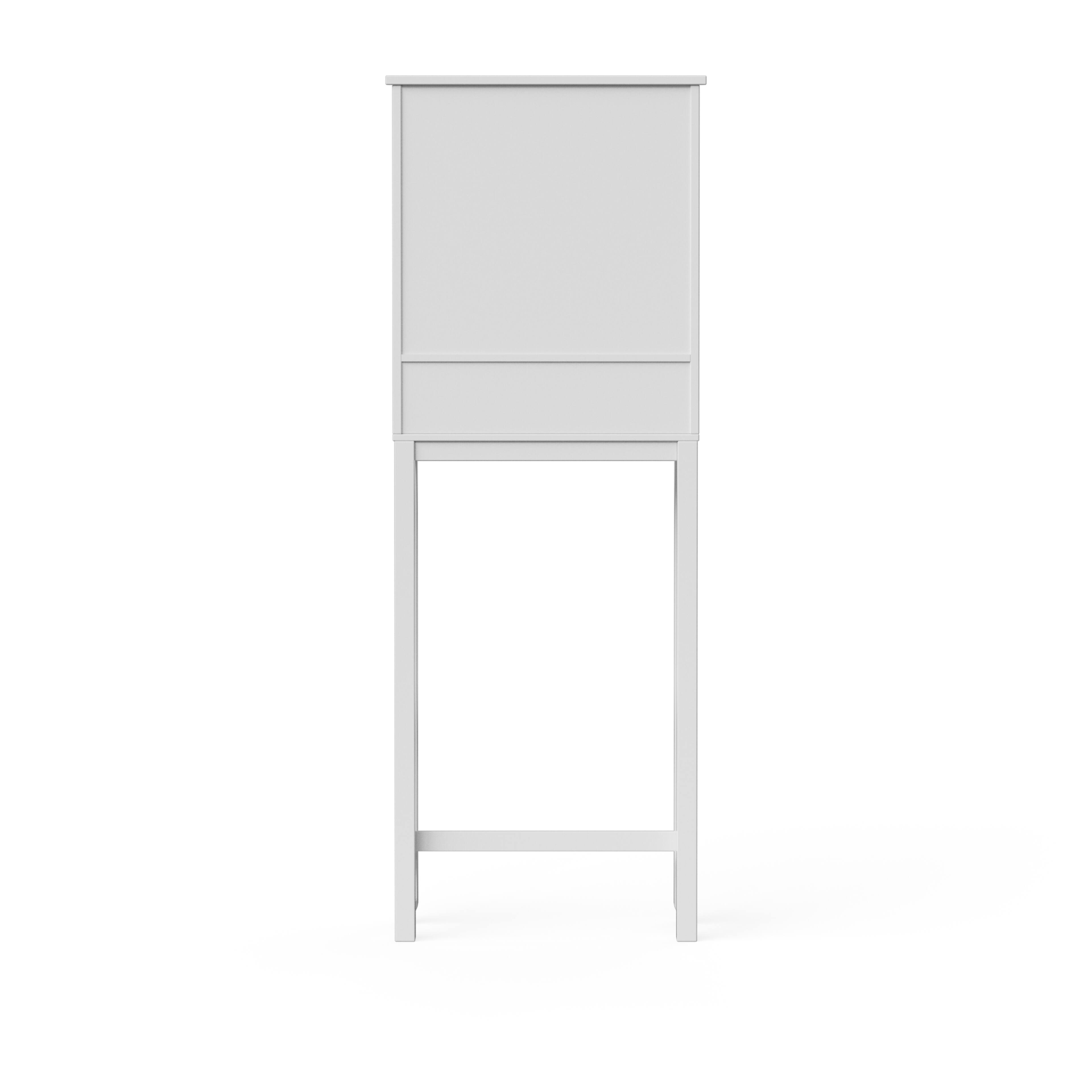 Alt View 4. Teamson Home - Dawson Over-the-Toilet Cabinet, 2-Door Bathroom Storage - White.
