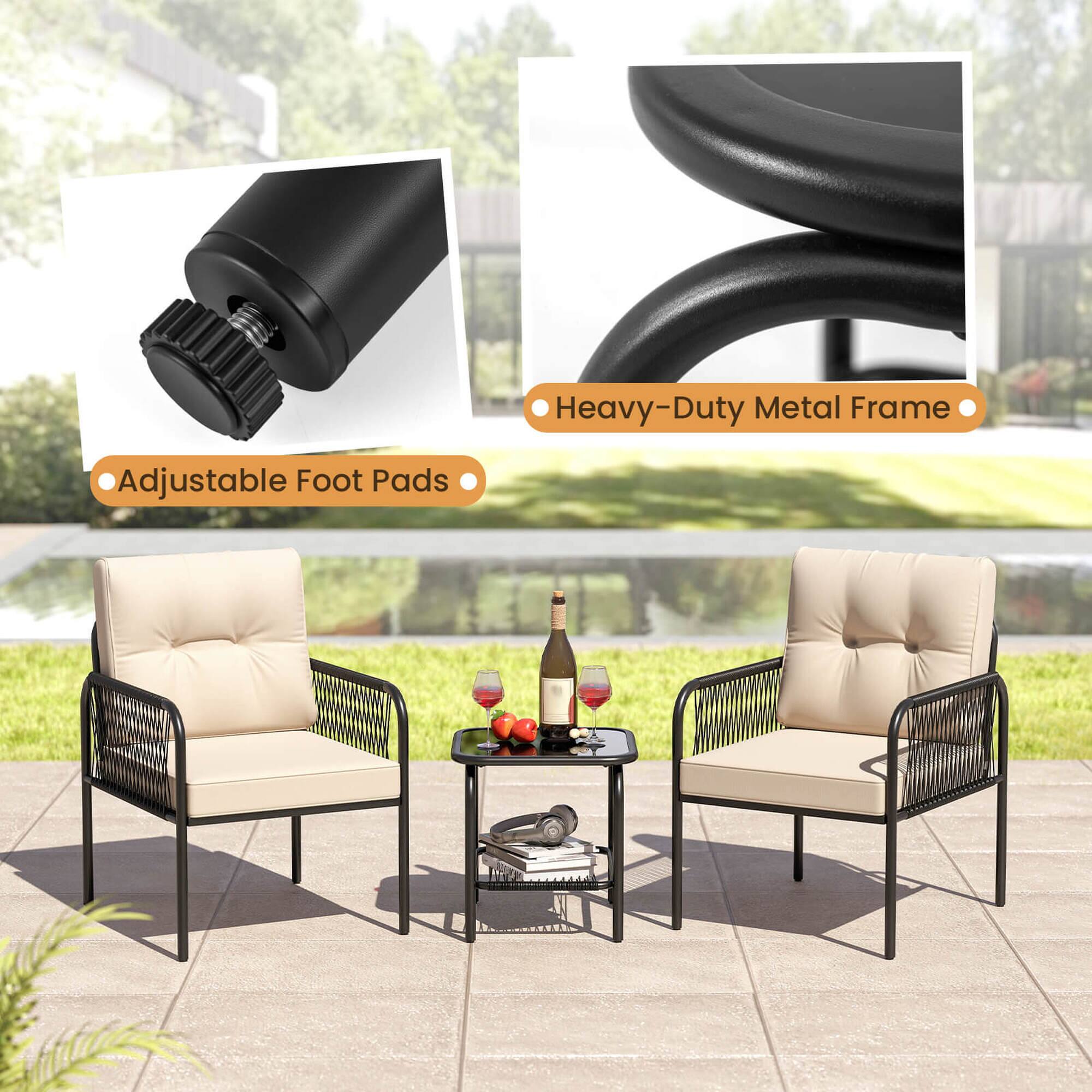 - Adjustable Foot Pads
- Heavy-Duty Metal Frame