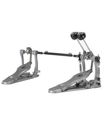 Front. Gibraltar Hardware - Tour Class Double Chain Drive Double Bass Drum Pedal, Dual Cam Action, Side Hoop Clamp, Beater Adjustment.