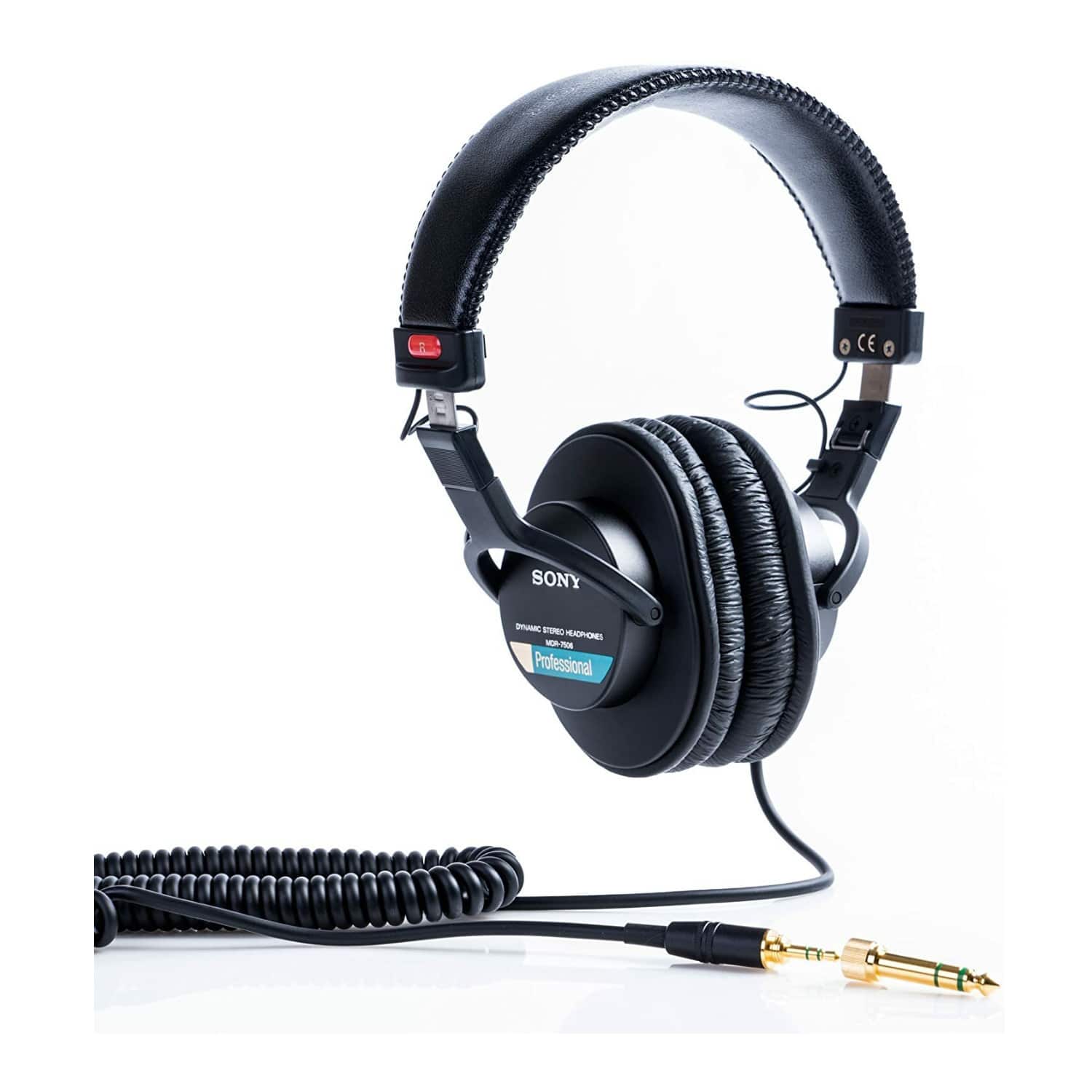 Sony MDR7506 Folding Professional Closed Ear Headphones Bundle