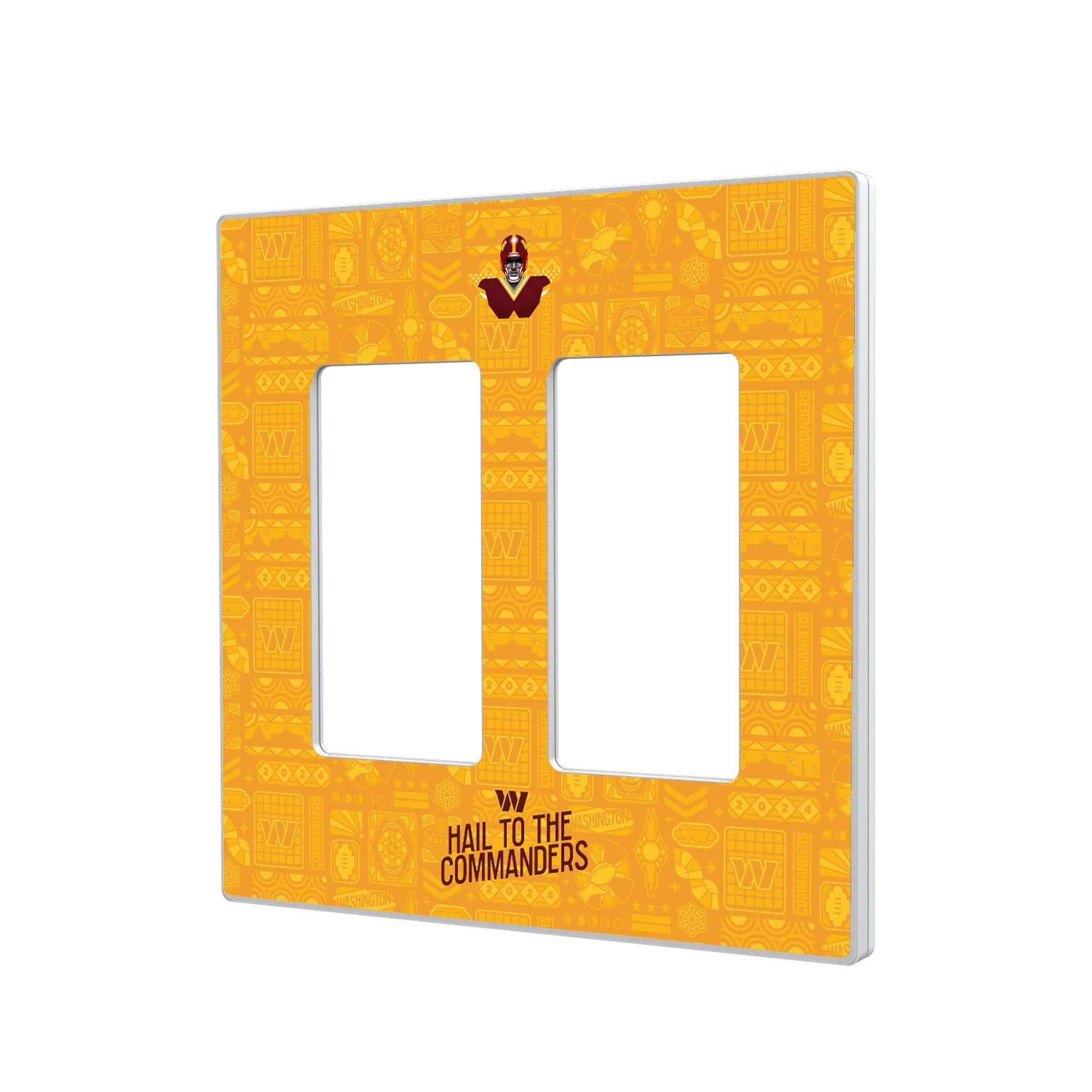 Keyscaper - Washington Commanders 2024 Illustrated Limited Edition Double Rocker Light Switch Plate - White price history on PriceWatchPro