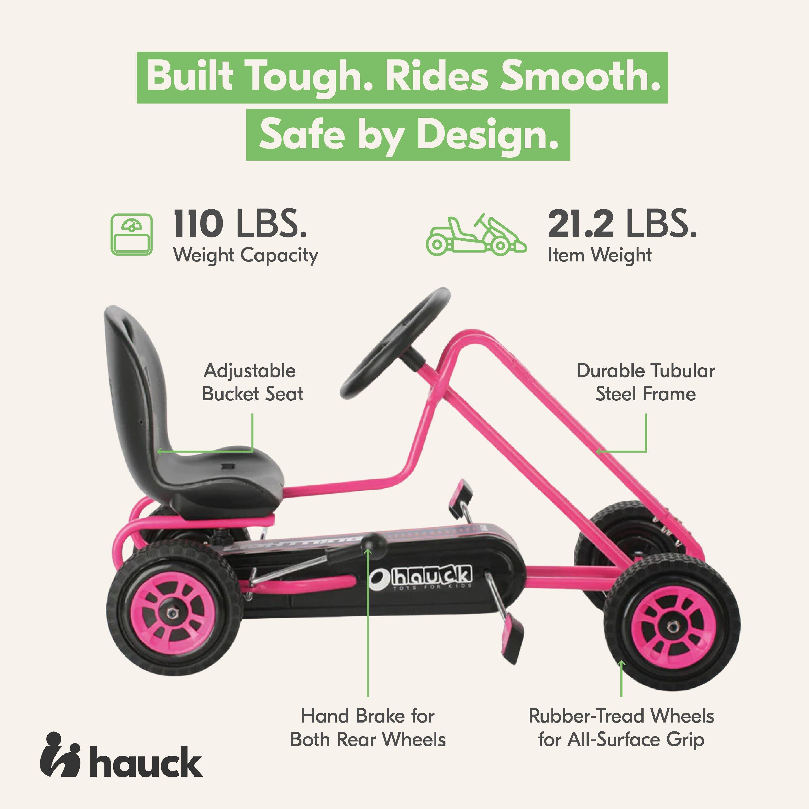 Built Tough. Rides Smooth. Safe by Design.

110 LBS. Weight Capacity
21.2 LBS. Item Weight
Adjustable Bucket Seat
Durable Tubular Steel Frame
Hand Brake for Both Rear Wheels
Rubber-Tread Wheels for All-Surface Grip