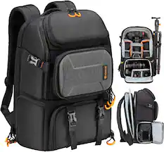 Front. TARION - TARION 15L Camera Backpack with 15.6" Laptop Compartment & Side Access Professional DSLR Backpack for Photographers(PBL).
