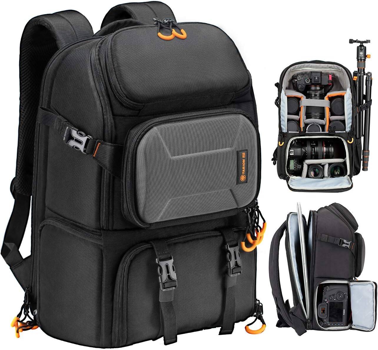 TARION - 15L Camera Backpack with 15.6" Laptop Compartment & Side Access Professional DSLR Backpack for Photographers(PBL)