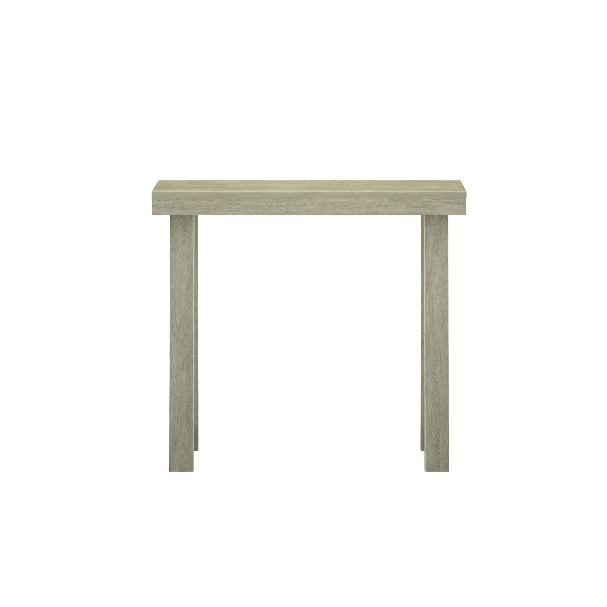 Alt View 3. Plank+Beam - Classic Console Table - 36 inches, Seashell - Seashell.