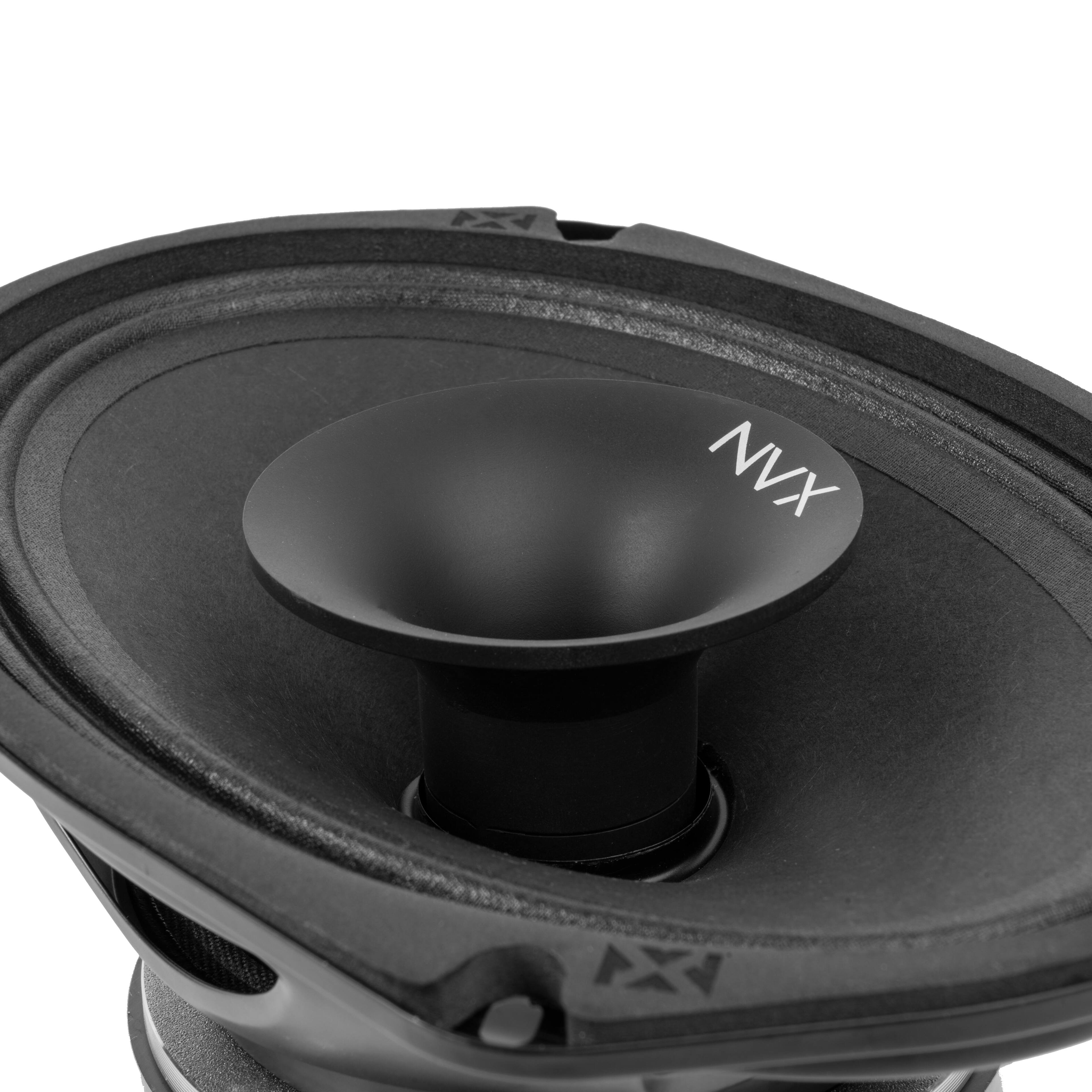 Alt View 2. NVX - VPRO69H (Sold Individually) 400W Peak (200W RMS) 6x9in V-Series Pro 2-Way Coaxial Loudspeaker with Horn Tweeter.