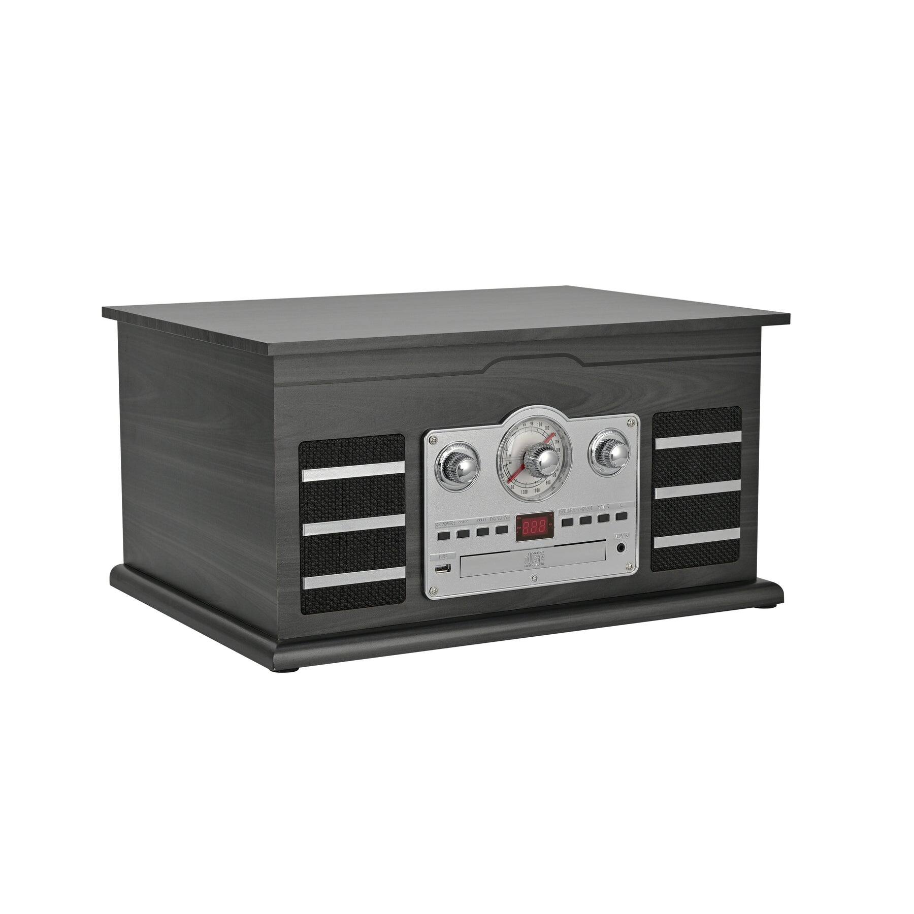 Alt View 4. Victor - Roxbury 8-in-1 Turntable Music Center with AudioStream™.