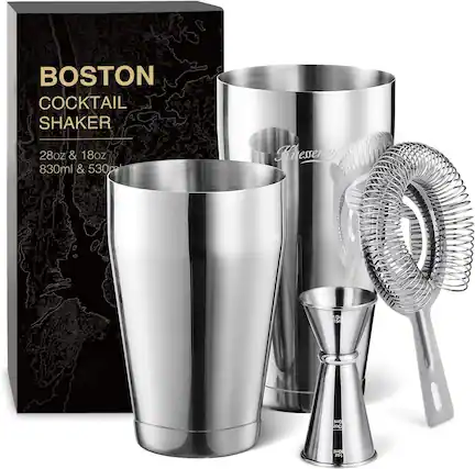 BOSTON
COCKTAIL SHAKER
28oz & 18oz
830ml & 530ml
Fuesen 5S
0ml
200 UO