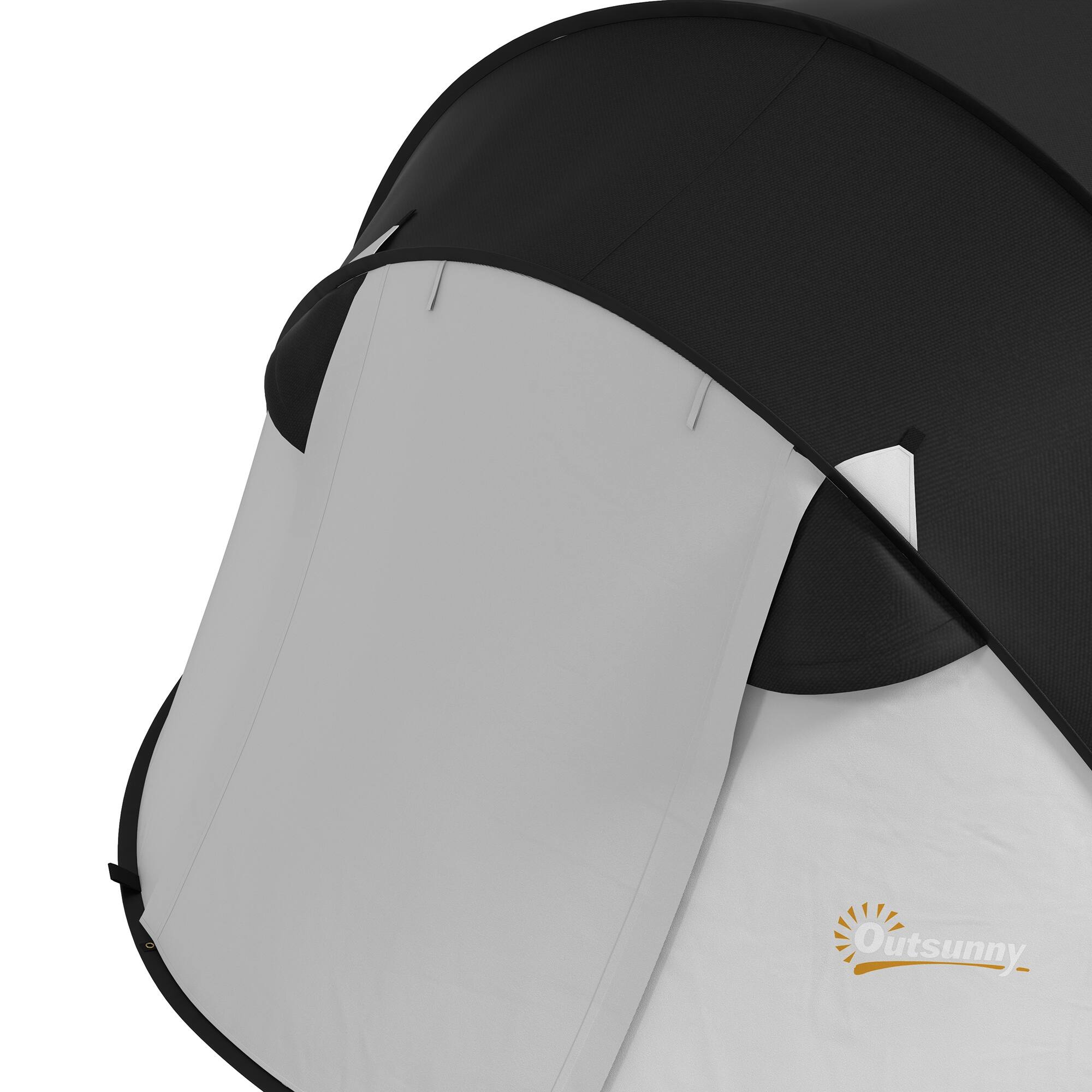 Alt View 5. Outsunny - Outsunny Pop Up Tent, Instant Camping Tent with Porch and Carry Bag, 3000mm Waterproof, for 2-3 People - Black.