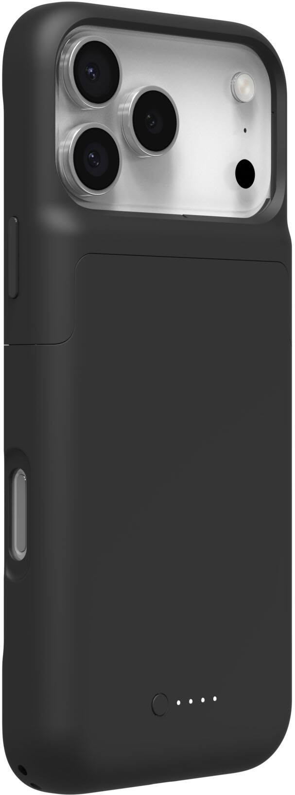 Left. mophie - mophie Juice Pack Apple iPhone 17 Pro Max - Black.