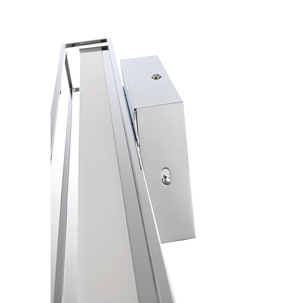 Alt View 4. Living District - Aden 24 Inch Led Wall Sconce In Chrome - Chrome.