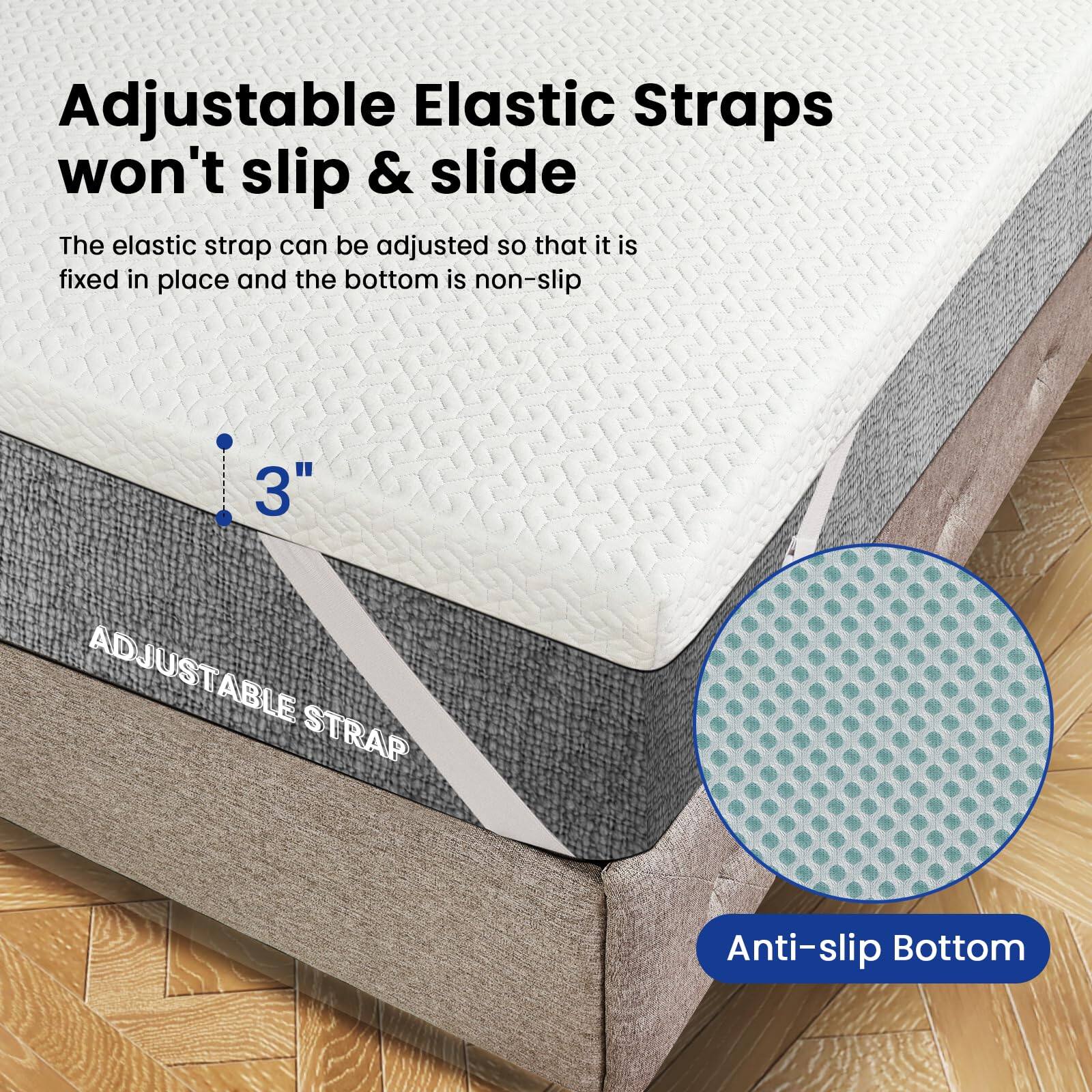 Adjustable Elastic Straps won't slip & slide

The elastic strap can be adjusted so that it is fixed in place and the bottom is non-slip

3" ADJUSTABLE STRAP

Anti-slip Bottom