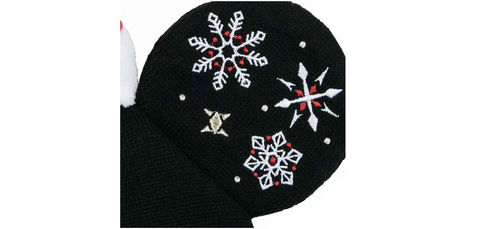 Angle. Disney - Disney Parks Mickey Holiday Light Up Beanie Cap..