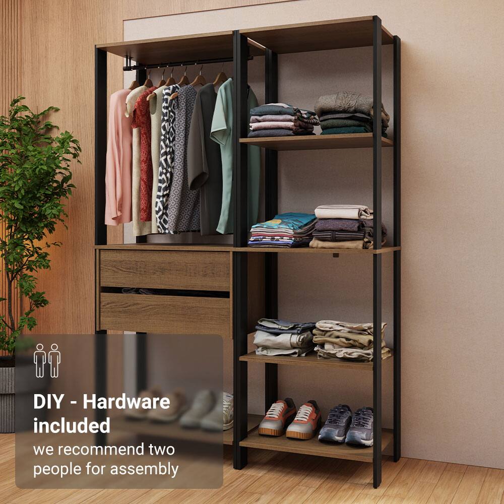 DIY - Hardware included  
we recommend two people for assembly