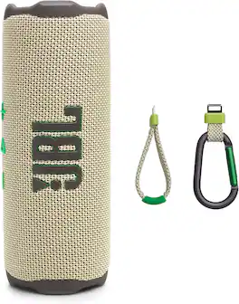 Flip 7 - Portable Waterproof and Drop-Proof Speaker, Bold JBL Pro Sound with AI Sound Boost (Sand)