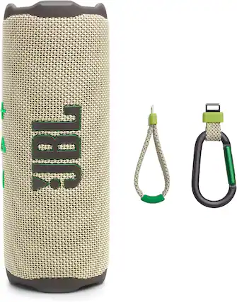 Front. JBL - JBL Flip 7 - Portable Waterproof and Drop-Proof Speaker, Bold JBL Pro Sound with AI Sound Boost (Sand).