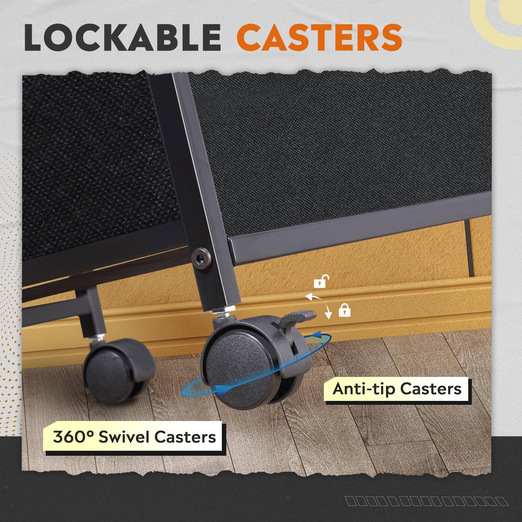 LOCKABLE CASTERS

360° Swivel Casters

Anti-tip Casters