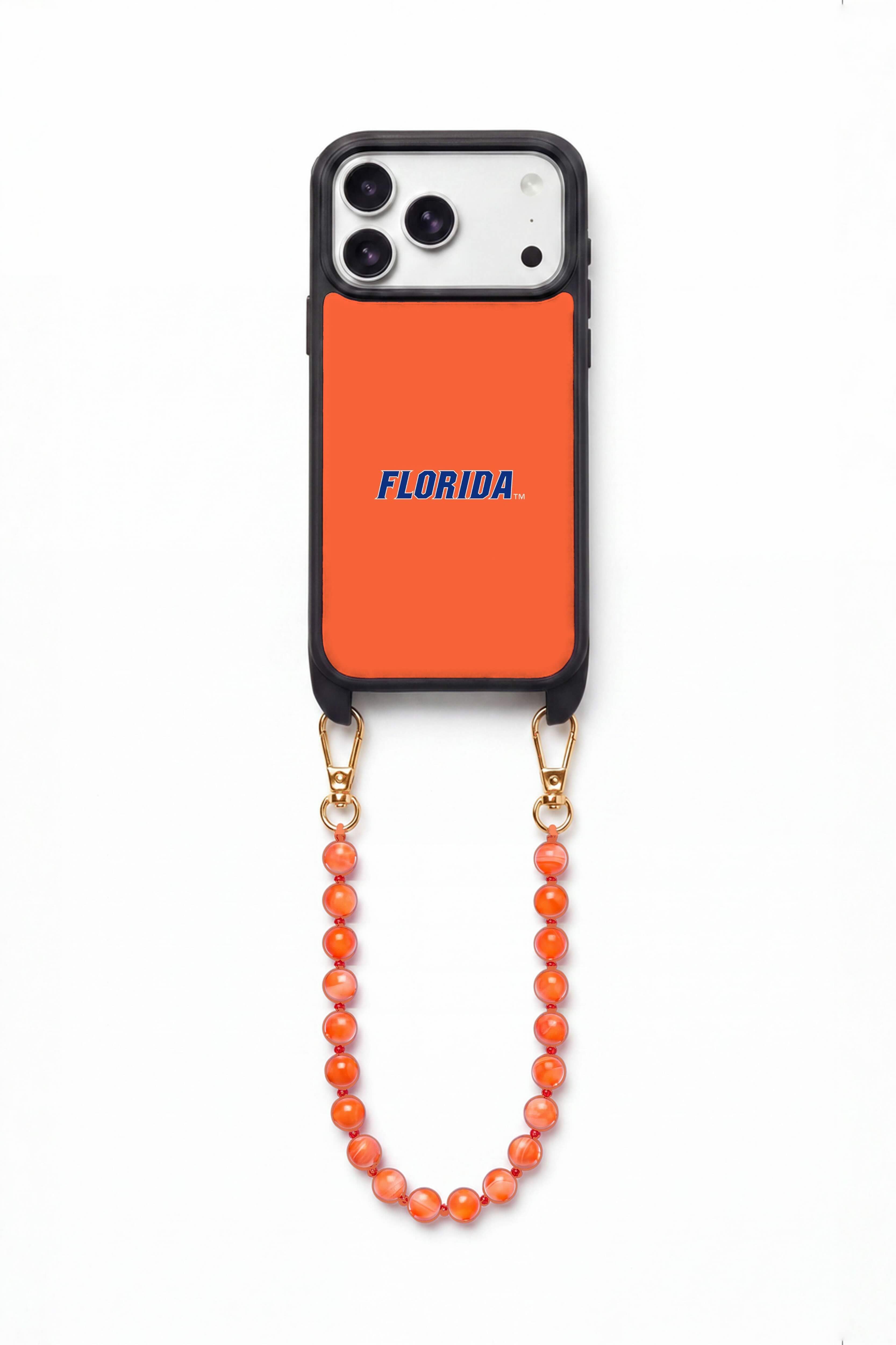 Front. Cordée Cases - University of Florida Phone Wristlet Set - iPhone 18 Pro Max - Orange.