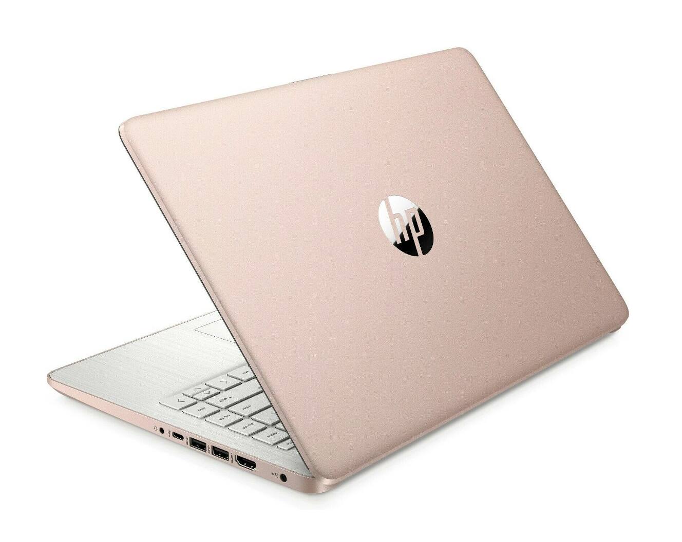 Alt View 1. HP - HP 14 Laptop 14.0 HD Display (Intel Celeron N4500, 16GB DDR4, 256GB PCIe SSD, Intel UHD, WiFi 6, Webcam, Win 11 Pro) - Pale Rose Gold Natural Silver.