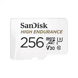 256GB SanDisk High Endurance microSDHC Card with Adapter