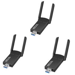 Stock Preferred - 3Pack USB 3.0 Wireless WiFi Adapter 1300Mbps Dual Band