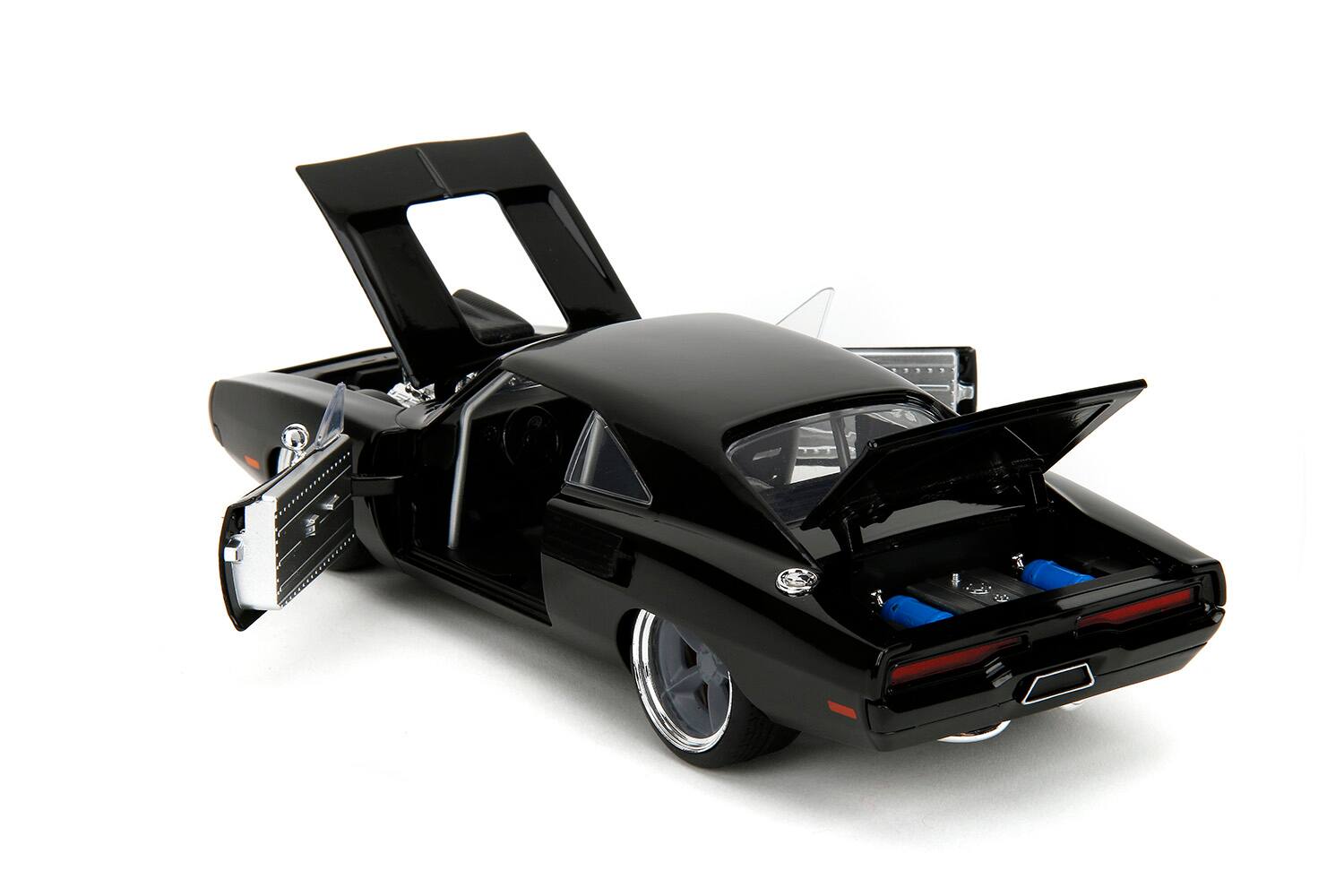 Alt View 4. Jada - 1970 Dodge Charger R/T Black "Fast X" (2023) Movie "Fast & Furious" Series 1/24 Diecast Model Car by Jada.
