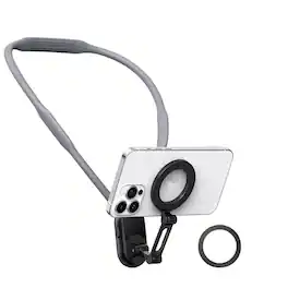 Cluzine - Magnetic Neck Camera Mount Phone Holder, Hands-Free POV Vlog Mount for iPhone, Android