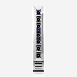 Yeego - Wine Cooler Refrigerator ,7-Bottle Compressor Fridge with UV Glass Door,Built-in or Freestanding - Stainless Steel