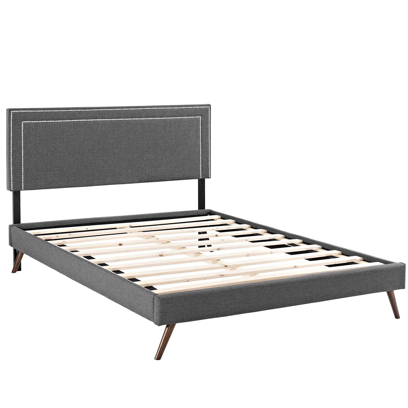 Alt View 1. Modway - Amelia Performance Velvet Full Bed - Gray.